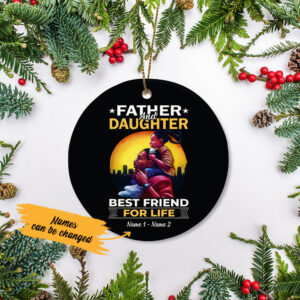 Personalized Bwa Dad Best Friend For Life Ornament Ag122 30O47