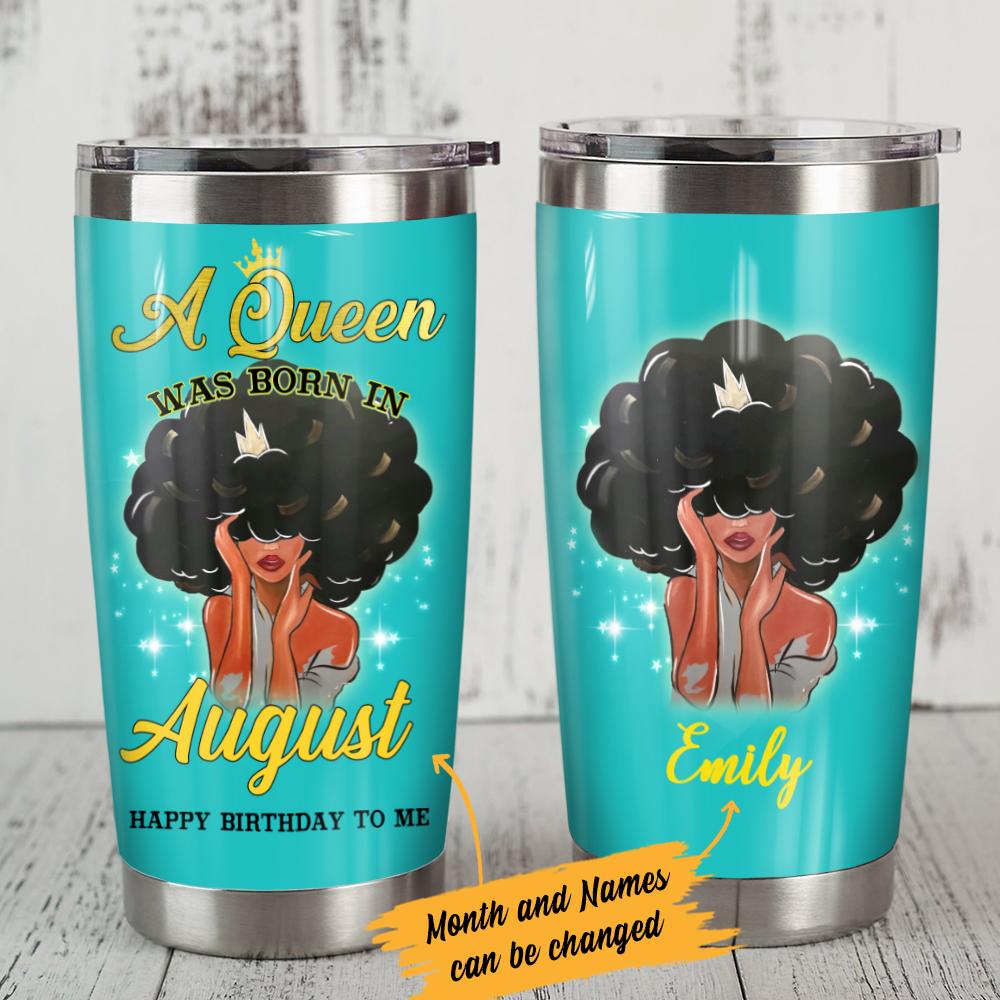 Personalized Bwa Queen Steel Tumbler