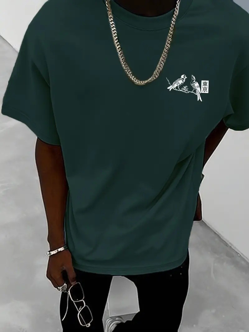 Retro Loose-fit Short-sleeve Printed T-shirt - Image 5