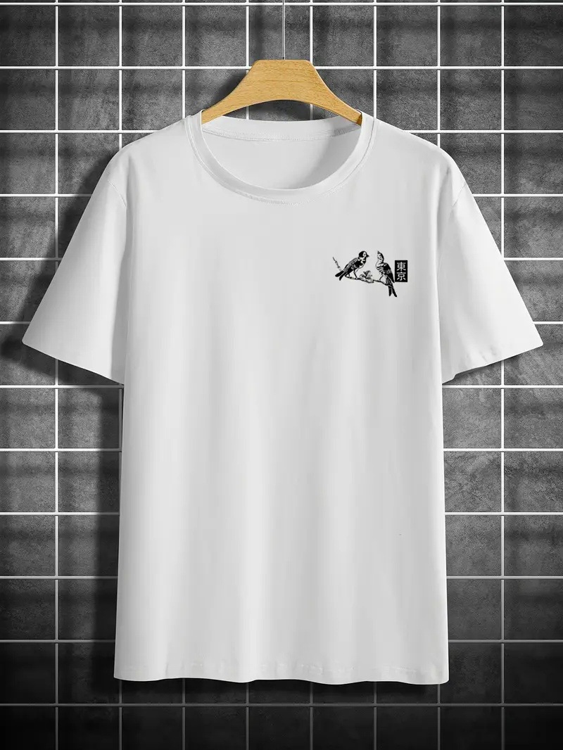 Retro Loose-fit Short-sleeve Printed T-shirt - Image 9