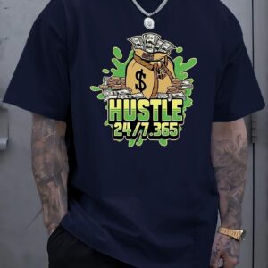 Printed Men's Summer Casual Short Sleeve Breathable T-shirt