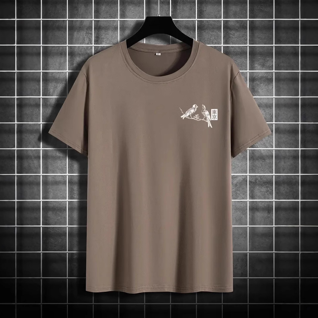 Retro Loose-fit Short-sleeve Printed T-shirt - Image 8