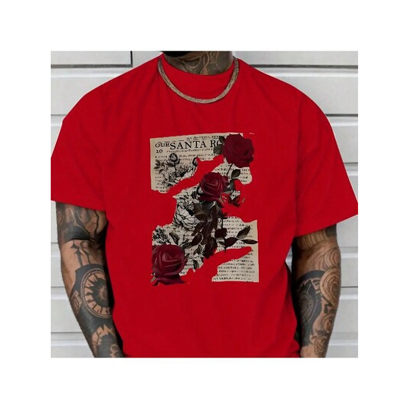 Cotton T-shirt Men's Summer Round Neck Short-sleeve - Image 8