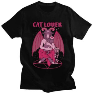 Mens Short-Sleeve Cool Baphomet T-Shirt